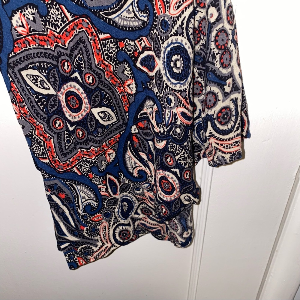 Abercrombie & Fitch Small Paisley Boho Bell Long Sleeve Romper - Picture 10 of 14